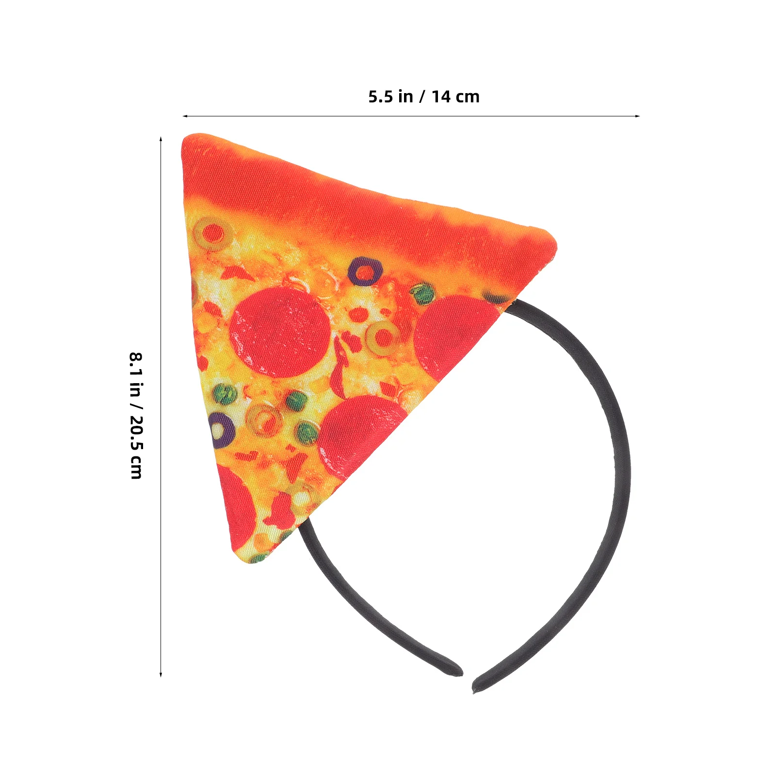 2Pcs Pizza Hats Funny Food Hat Halloween Cosplay Christmas Costume Accessories for Kids and Adults Party Decorations