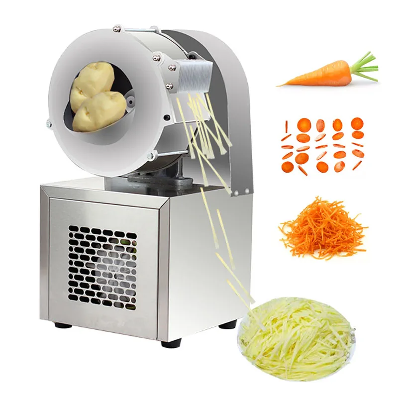 110V Multi-function Electric Potato Shredder Multifunctional Automatic Vegetable Cutting Machine Commercial Carrot Ginger Slicer