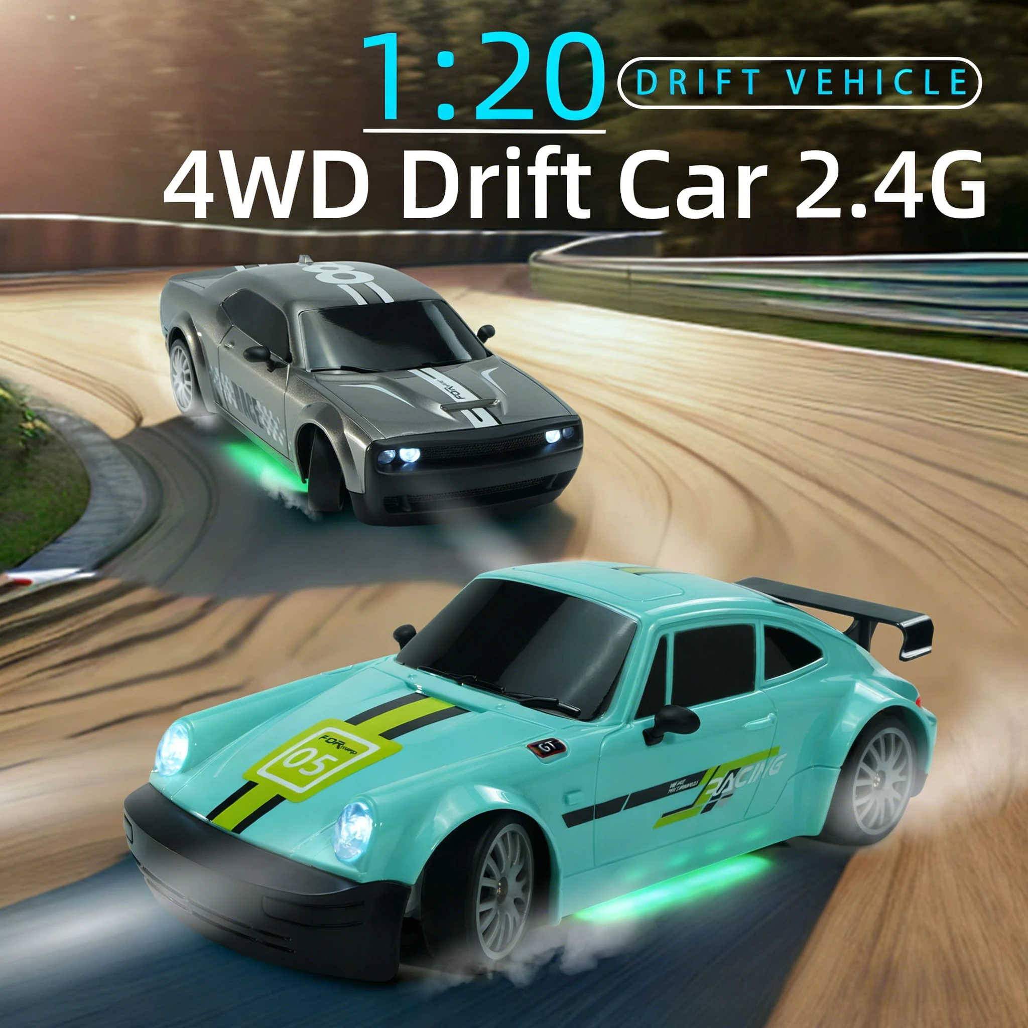 

Радиоуправляемая дрифт-машина F01-1:20 4WD, высокоскоростной гоночный автомобиль 2,4 ГГц с функцией переворота, полупропорциональный электрический радиоуправляемый гоночный автомобиль