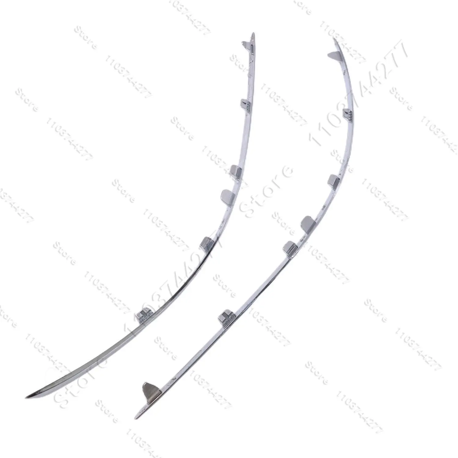 For 2008-2011 Mercedes-Benz Front Bumper Chrome Molding Trim  C300 C350, C63 AMG (W204) OE:2048850721 2048850821 view 6