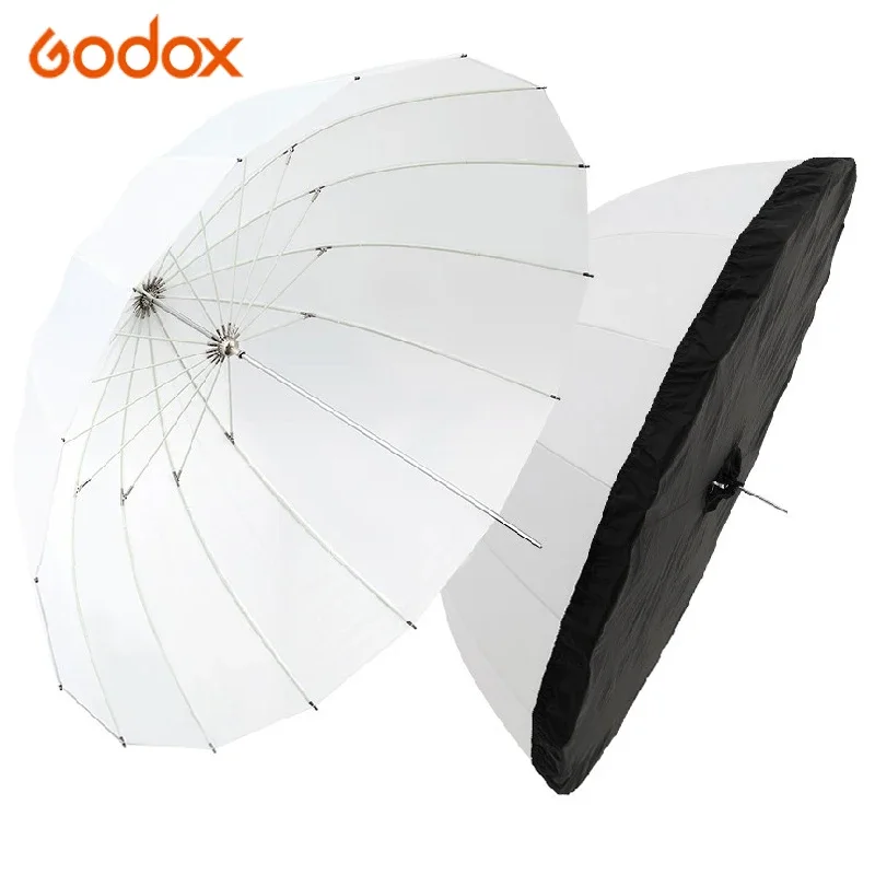 Godox UB-85D Photo Umbrella 85CM 105CM 130CM 165CM White Transparent Umbrella with Black Diffuser Cover for Photography Studio