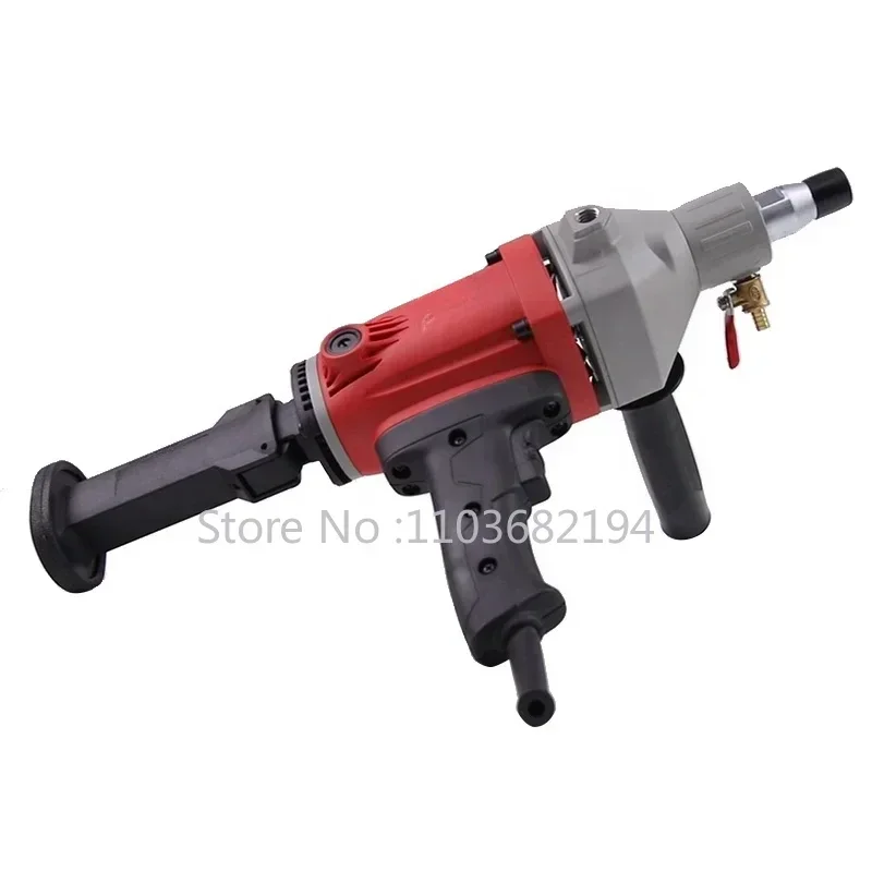 KEN bor listrik profesional 6110B, alat listrik aman dapat diandalkan 1400W 110mm merah berlian Inti mesin