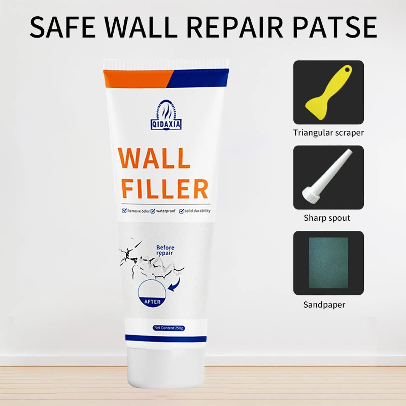 

Ремкомплект для гипсокартона со скребком для гипсокартона для отверстий, отпадающих отверстий