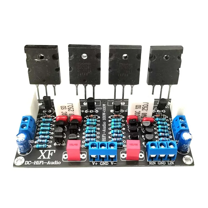 Новая низковольтная версия DC 10–60 В Tosiba 2SC5200+2SA1943 100 Вт + 100 Вт стереоламповый HIFI аудио усилитель мощности плата