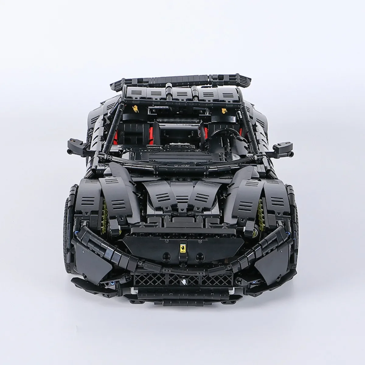 スーパーレーシングカーF12モデルビルディングブロッククラシックカーブラックナイト1:8サイズ組み立てセットブリックテクニカルキッズトイギフト用