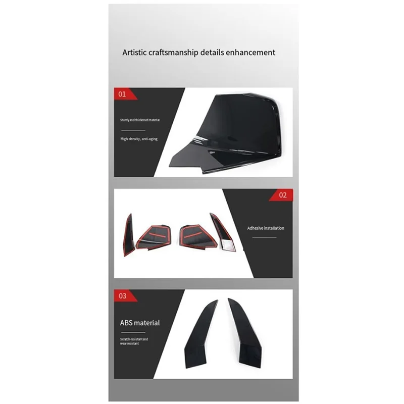 

Car Front Bumper Decorative Spoiler Side Vents Air Inlet Grille For BMW X7 G07lci G67 2022-2023