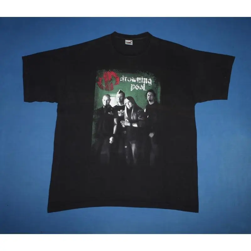 Drowning Pool T Shirt UK Ireland Tour 2007 Heavy Metal Band Men's Large