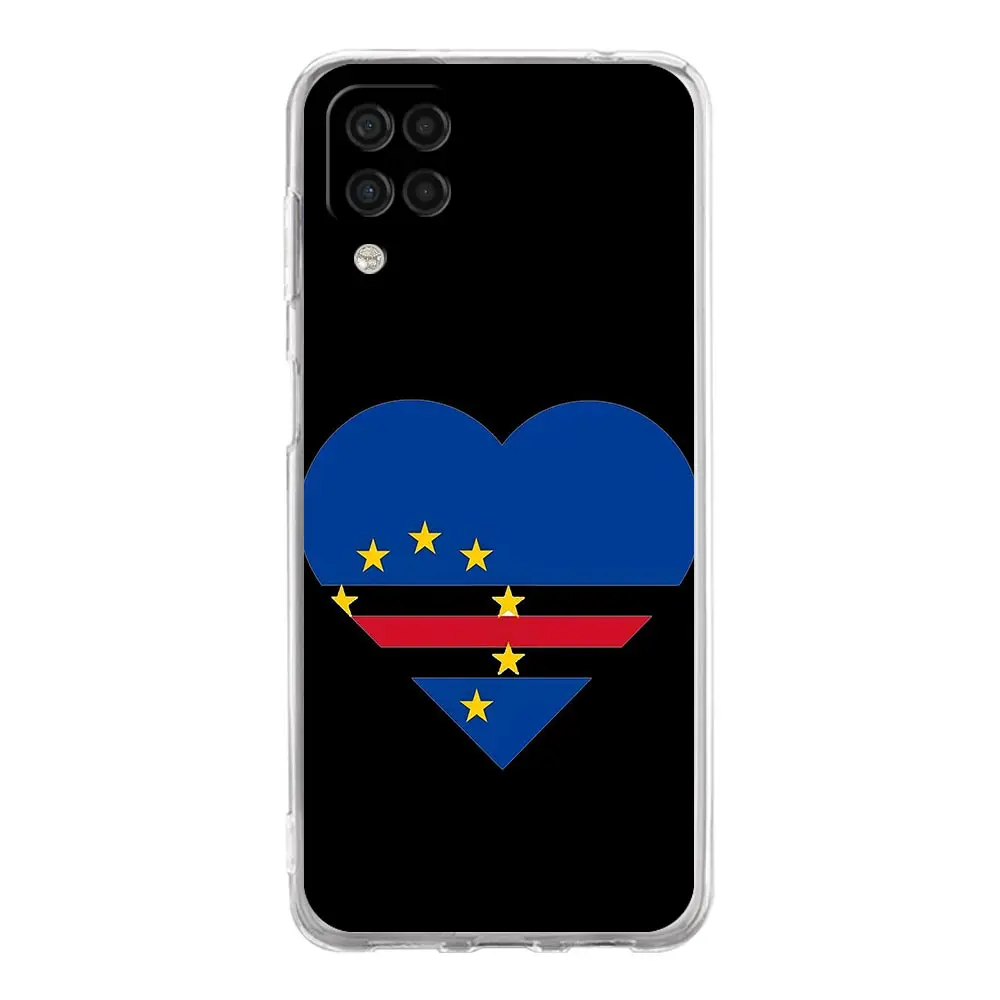 حافظة لهاتف سامسونج جالاكسي A13 A33 A35 A55 A73 A53 A23 A51 A71 A21S A72 A31 A41 A05s A03S A15 A25 5G غطاء كيب فيردي العلم #6