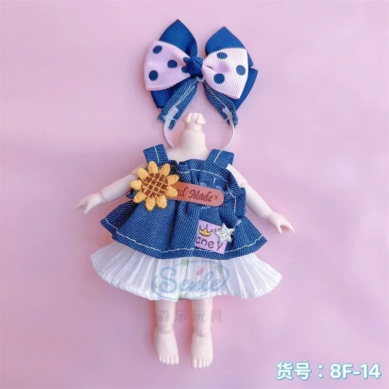 16CM Doll Clothes 1/8 BJD Toy 25 Stylish Skirt Outfit Fashion Dress Up for Girl DIY Plaything Accessories Gift