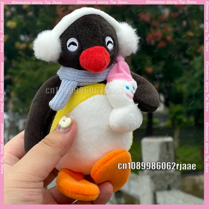 

Подлинная зимняя серия Pingu Penguin, плюшевая кукла, фигурка снеговика, украшение, коллекционные игрушки, памятные подарки на день рождения, Рождество