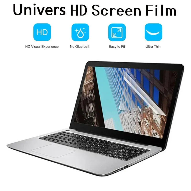 Notebook Screen Protector, Soft Film, Display Ratio 16:9, Fit para DELL, ASUS, Samsung, Lenovo, Toshiba Laptop, 15,6"