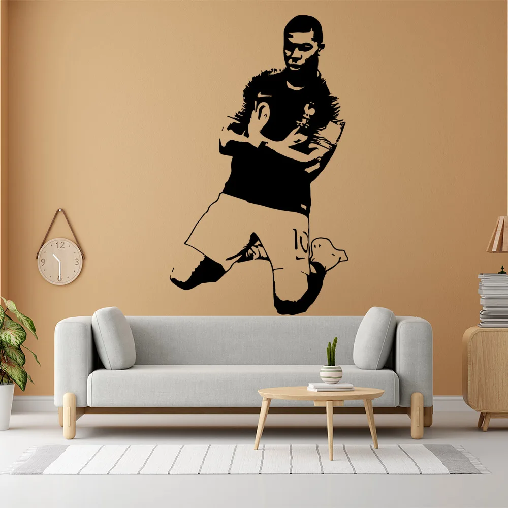 Footballer Wall Sticker Pvc Wall Stickers Wall Art Wall Paper For Home Decor Living Room Bedroom Wall Decoration Murals