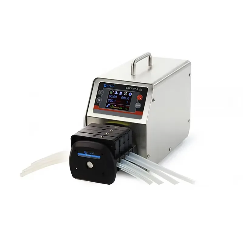 Intelligent Quantitative High Accuracy Peristaltic Dispensing Pump Single Channel Stepper Motor Low Noise 1 Year Warranty