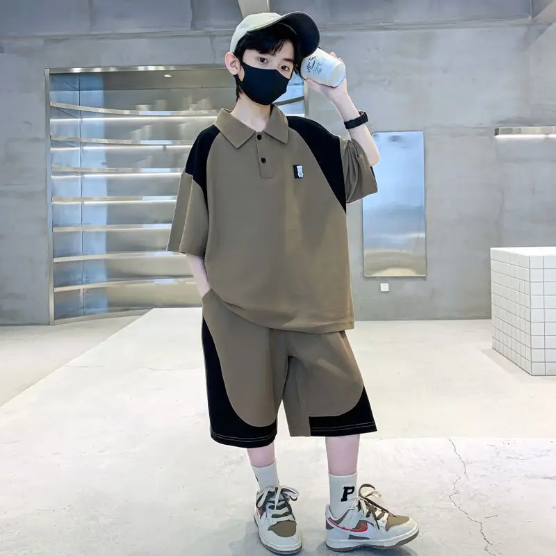 

Sports Polo Shirt Boys Clothing 10 To 14 Years Children Clothes 7 Kids Boy Children's From 8 12 Boy's Set Home Designer Suit Top