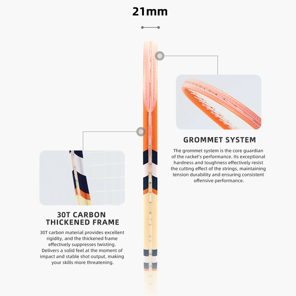 SKY.X 100% Full Carbon Squash Racket 149g Ultra Light 3D Textured Design Anti Twist Frame Premium Racket Bag Gradient Grip