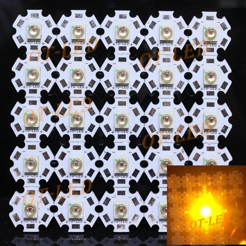 10pcs 50pcs 100pcs 3W SemiLeds High Power LED Chip light Diode emitter White 6000-6500K Warm White 3000-3200K with 20MM/16MMPCB