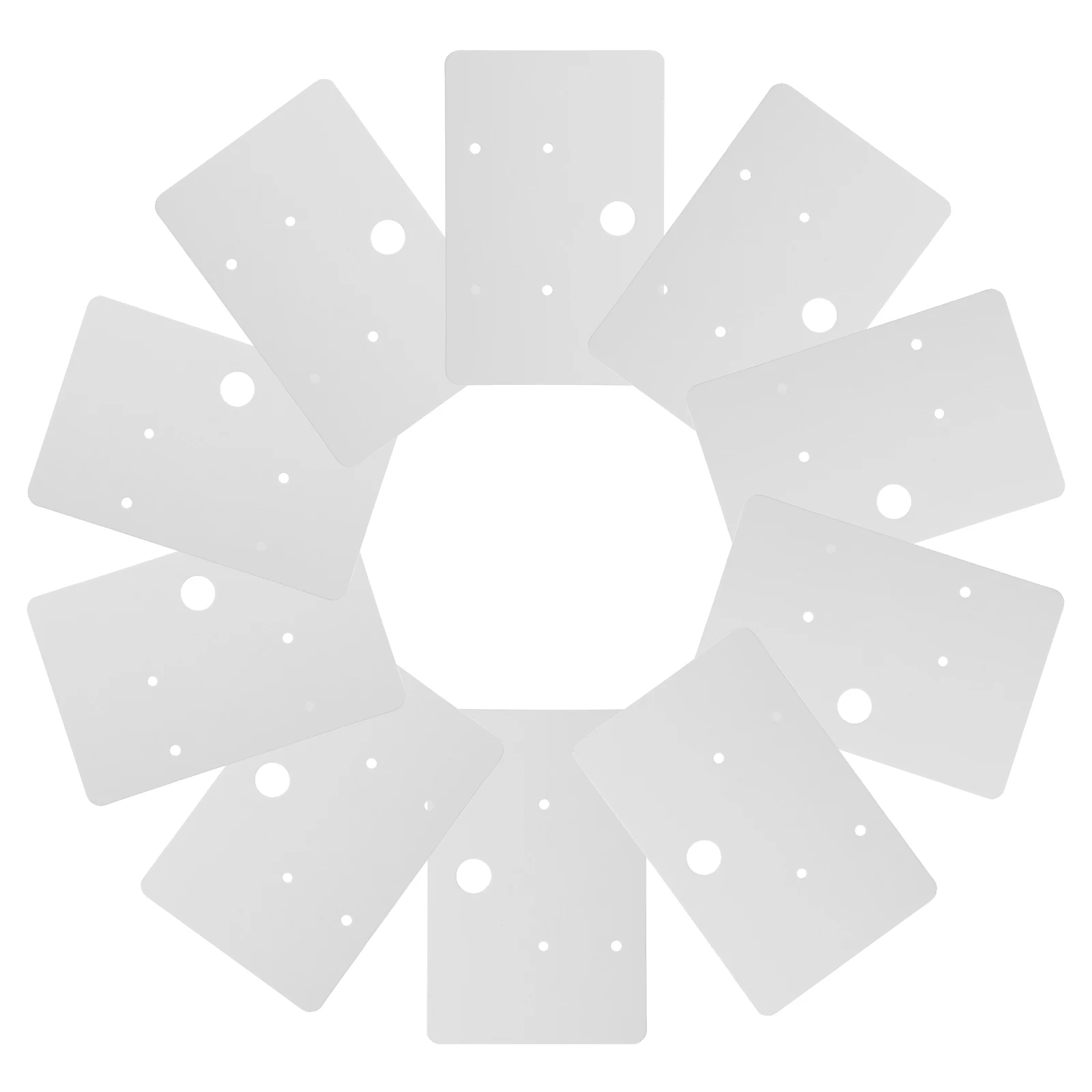 

100 Pcs Earring Cards White Paper Jewellery Packaging Cardboard Display Retail Holder Blank Design Durable Material