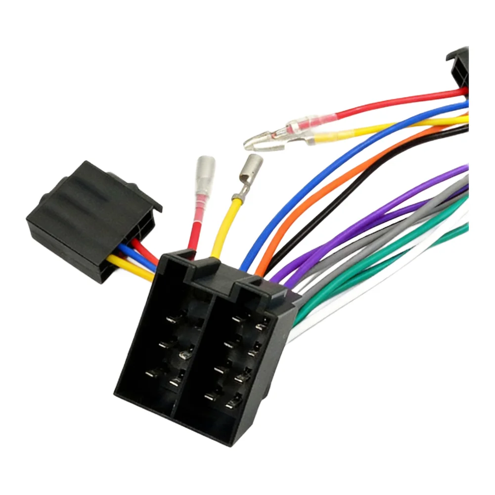 Automotive 16 Pin For ISO For Radio Wiring Adapter for For ISO Female Cable to For ISO Socket Signal Transmission