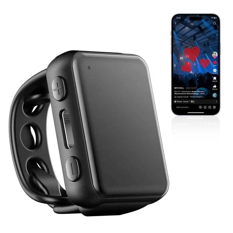 New Remote Control Wireless Bluetooth Ring Mouse For TikTok Youtube Short Video Browsing E-book Novel PPT Page Turning Selfie