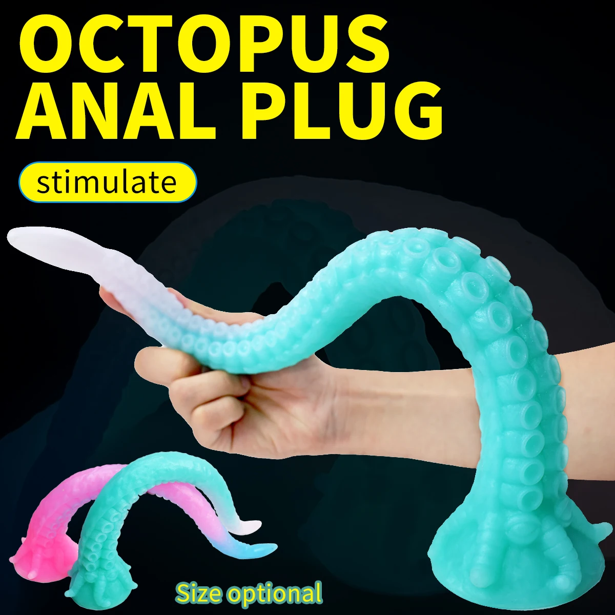 Anal sex toy, super long anal plug, prostate massager, male and female anal expansion stimulator, long anal plug