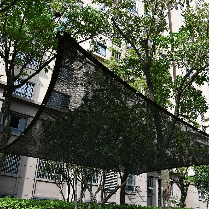Outdoor Sun Shed HDPE UV Protection Shade Mesh 12 Needle 80~90% Shade Rate Car Pergola Garage Solar Shade Mesh