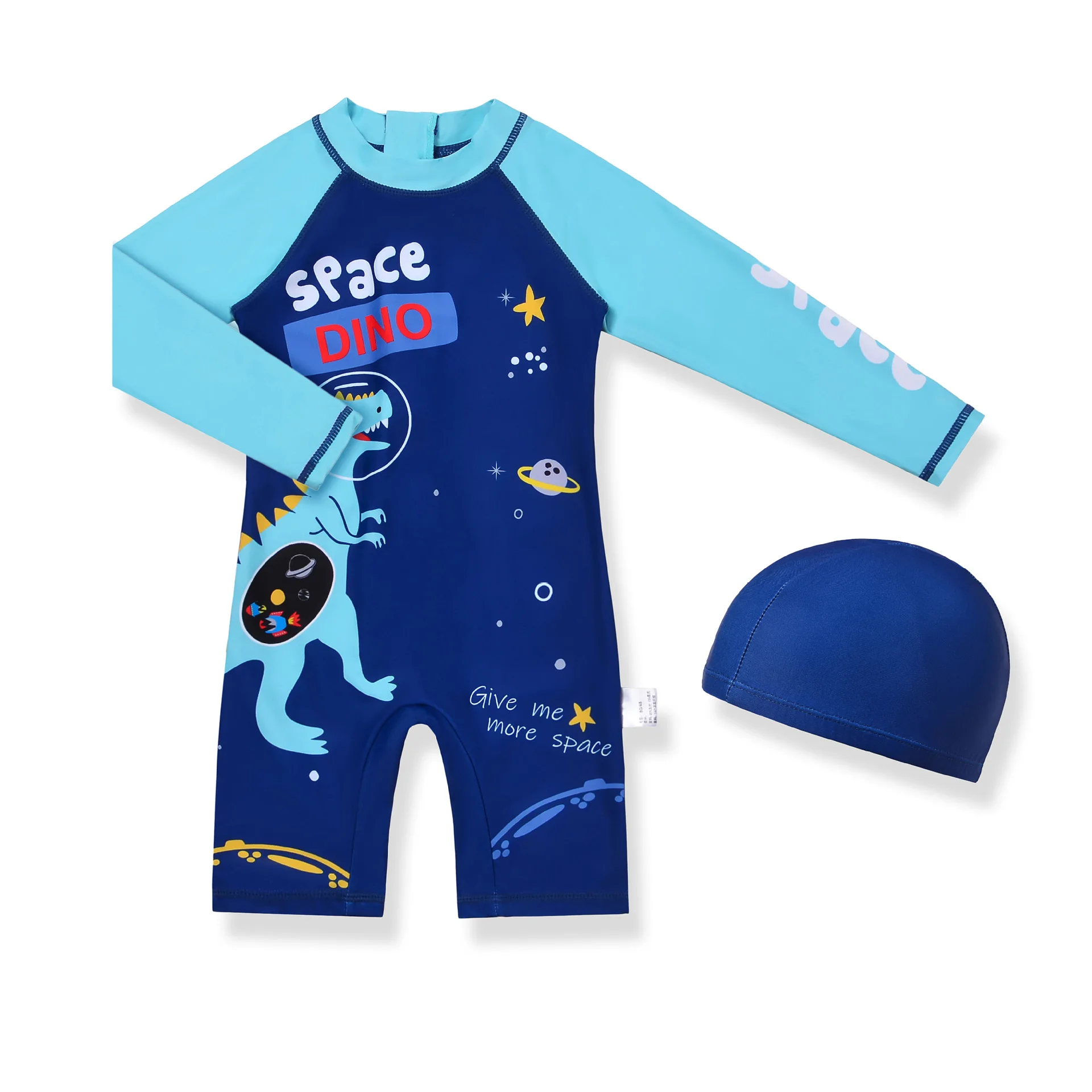 

Children's One-piece Swimsuit Boys Long-sleeve Sun Protection Quick-drying Hot Spring Swimming Suit Newborn Baby Boy Swimwear