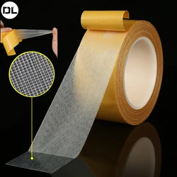 Strong Fixation Double Sided Tape Translucent Mesh Waterproof Super Traceless Cloth Base Tapes High Viscosity Carpet Adhesive
