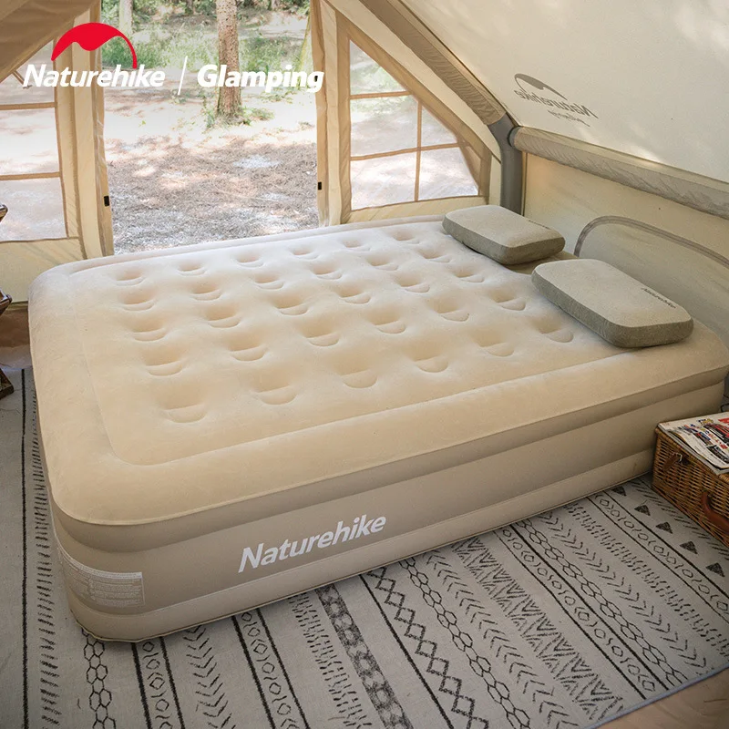 Naturehike SALE 1-2 Person Automatic Inflatable Bed Heighten 35cm With Air Pump Quick Inflatable Outdoor Camping Inflatable Bed