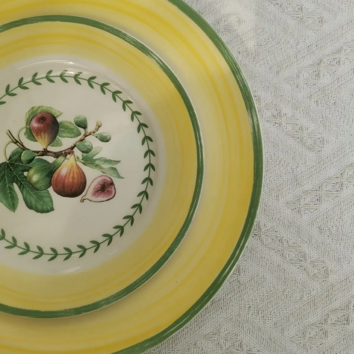 German Luxury Ceramic Plate Lemon Yellow Special Fruit Plate Advanced Ceramic Set