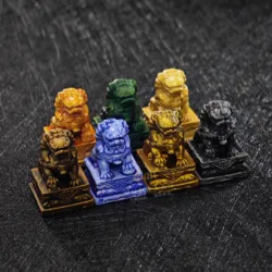 Ancient Style Lion Keycap Resin Artisan Keycaps for Mechanical Keyboard Accessories 3D Printing Custom Keyboard Caps MX Switch