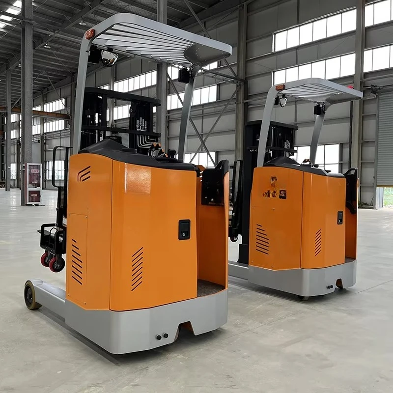 Lead Acid Electric Pallet Truck 1.5ton Seated Type  Lithium Battery Electric Reach Truck with Imported Controller