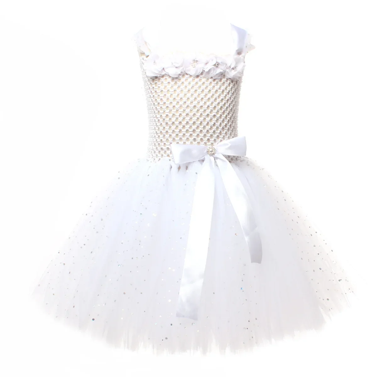 Weißes Engel-Tutu-Kostüm für Mädchen, Prinzessin, Fee, Cosplay-Kleid mit Flügeln, Halloween-Kostüme für Kinder, Mädchen-Kleidung, Outfit 2–12 Jahre