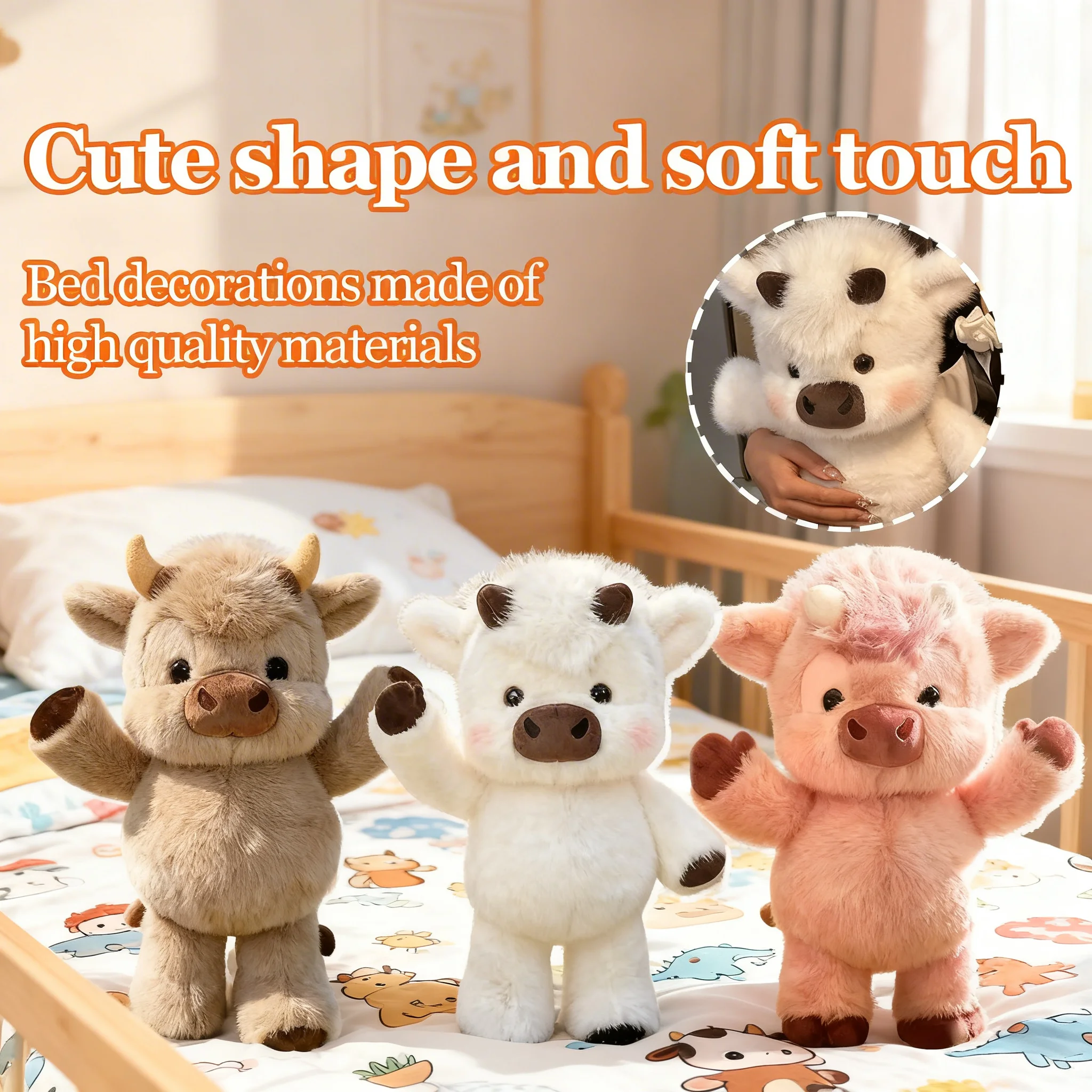 

1pc Creative Gift Soft Pig Stuffed Animal Plush Pillow Emotional Support Cute Plush Toy 17.7inch Stuffed Animals Plush Gift