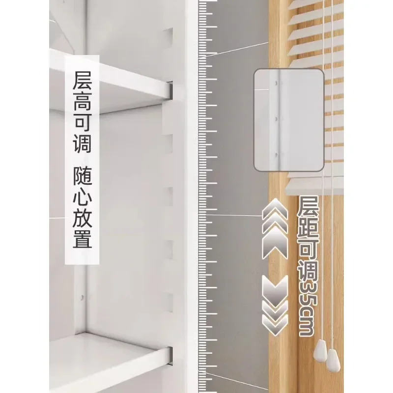 

-Toilet Drum Washing Machine Rack Upper Shelf Flip Top Storage Cabinet Wave Wheel Cabinet Balcony Storage Cabinet