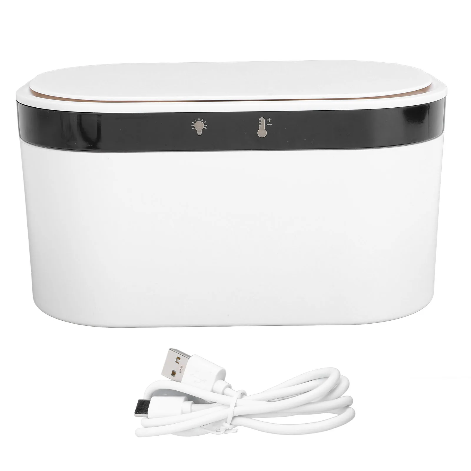 Baby Wipe Warmer Constant Temperature USB Powered Wet Wipes Heater Dispenser with Night Light White