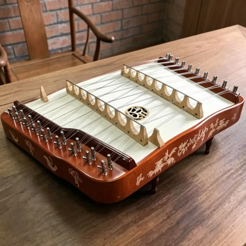 Small Portable Dulcimer Professional Treble Yangqin Children Beginner Practice Dulcimers Traditional Mini Percussion Instruments
