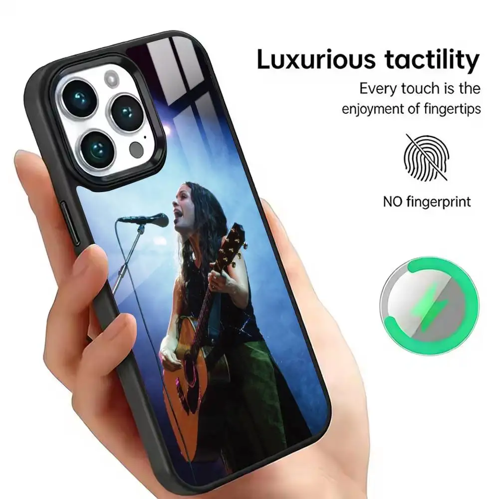 pop Singer A-Alanis Morissette Phone Case For iPhone18,17,16,15,14,13,12Plus,Pro,Max Magnetic with Wireless Charging