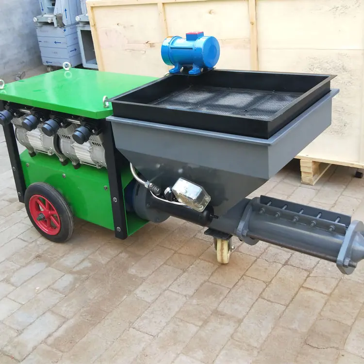 Wall Putty Mortar Lime Plaster Shotcrete Automatic Cement Paint Spray Plastering Rendering Gypsum Spraying Machine