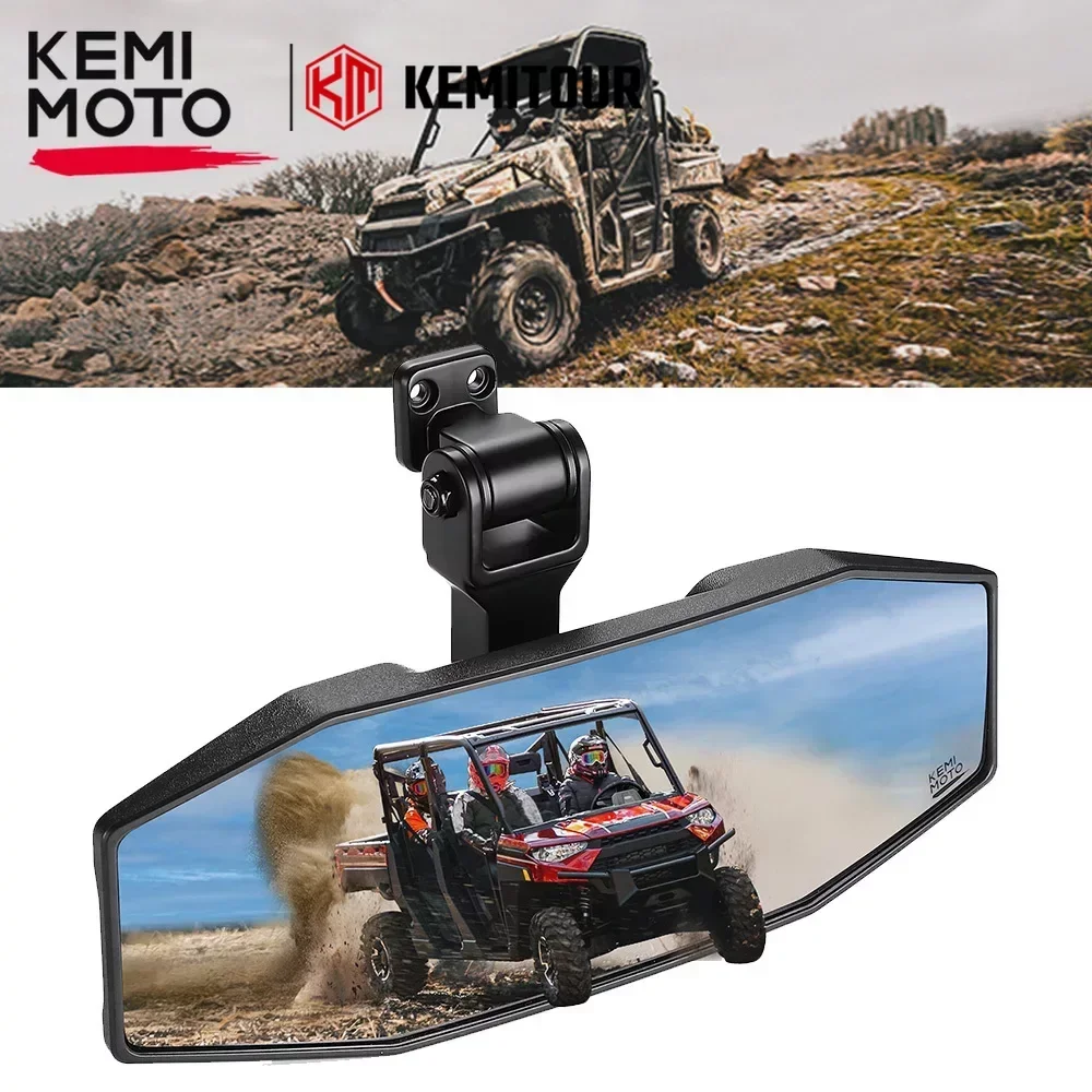 

KEMIMOTO UTV View Convex Rear Mirror for Cfmoto Uforce 1000 Compatible with Polaris Ranger 1000 XP 900 500 570 Crew 2017-2024