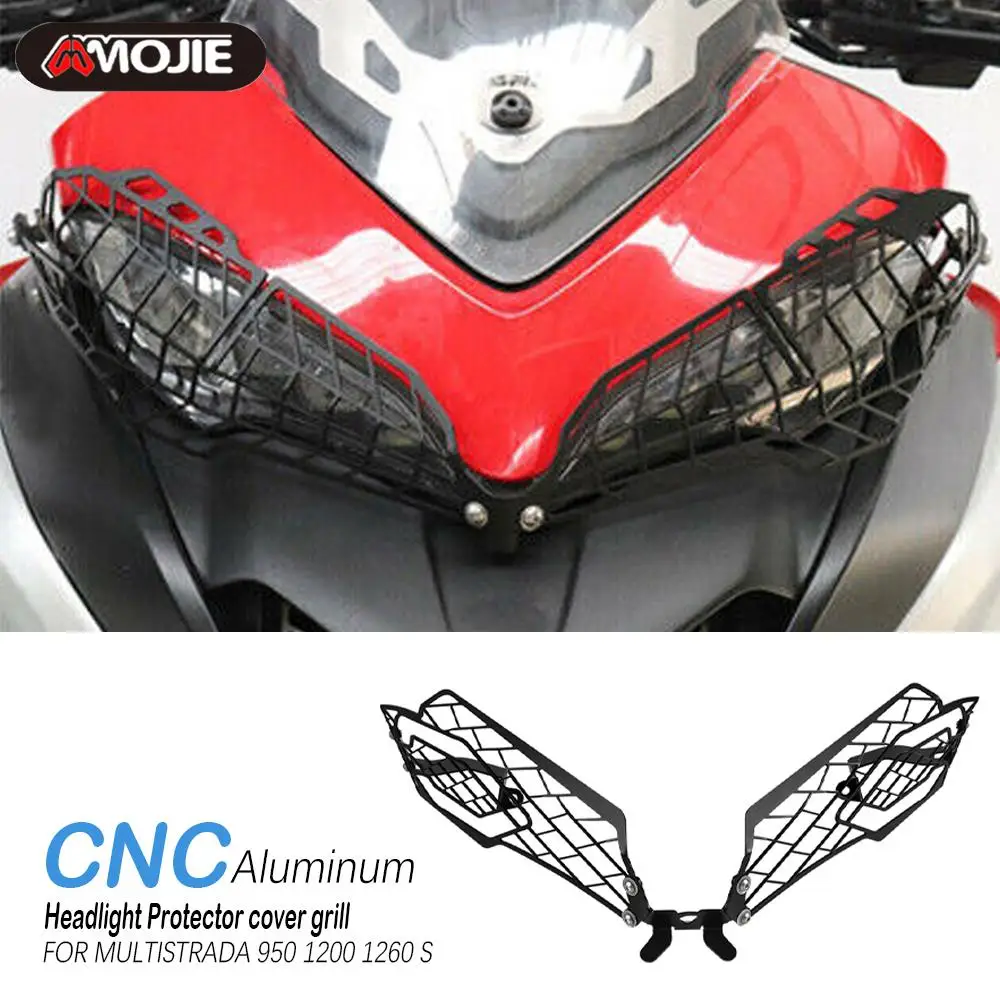 For Ducati MULTISTRADA 950 1200 1260 S D AIR GRAND ENDURO PIKES PEAK Motorcycle Headlight Head Light Guard Protector Cover Grill