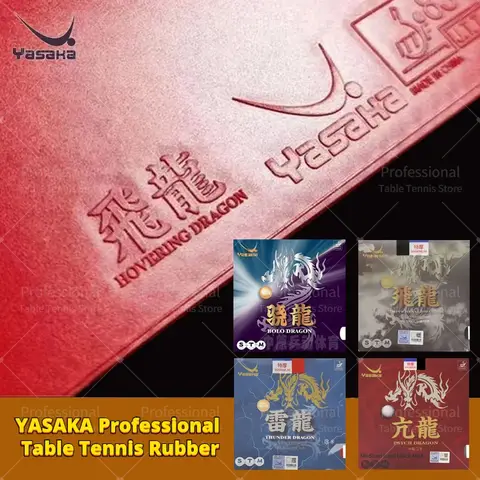 Yasaka Table Tennis Rubber Sticky Rubber Dragon Series Thunder Dragon Bolo Gragon Ping Pong Rubber ITTF Approve Pingpong Sponge