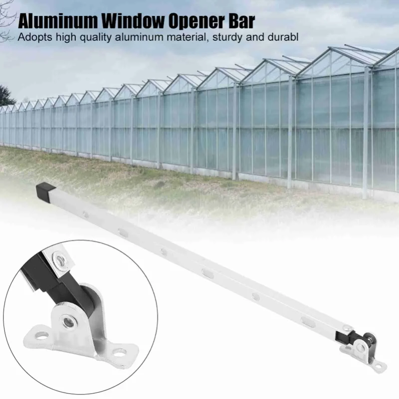 Manual Aluminum Greenhouse Window Stay Kit Roof Vent Opener Bar