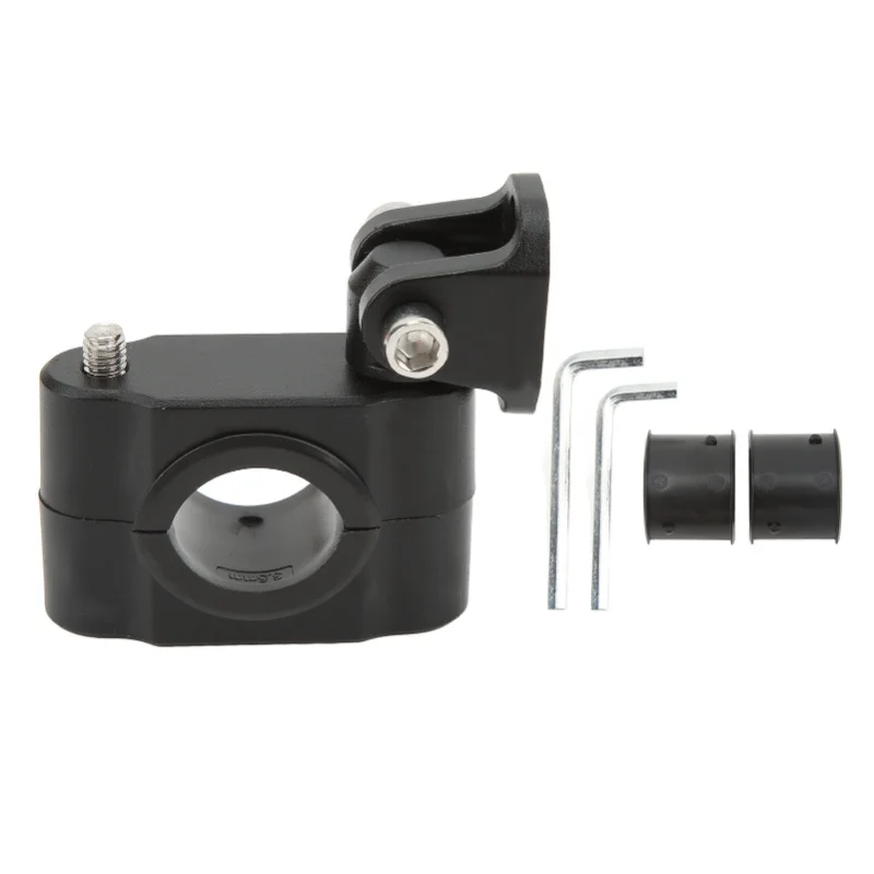 1 Pair Motorcycle Light Mounting Bracket 360 Degree Rotation Stable Aluminum Alloy Light Mount Holder For Electric Cars