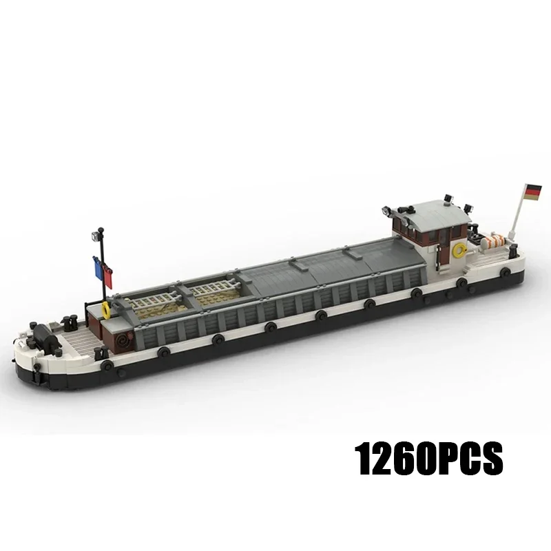 

Moc Building Bricks Military Model Cargo Ship Model Harbor Barge Technology Modular Blocks Gifts Toys For Children DIY Assembly
