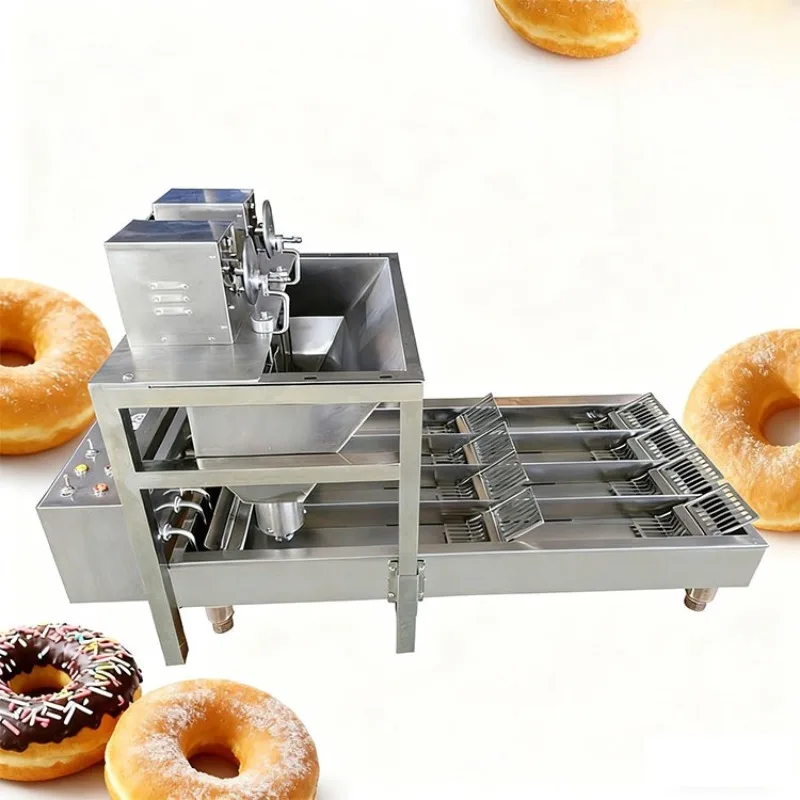 Electric heating automatic turning machine, stainless steel donut machine