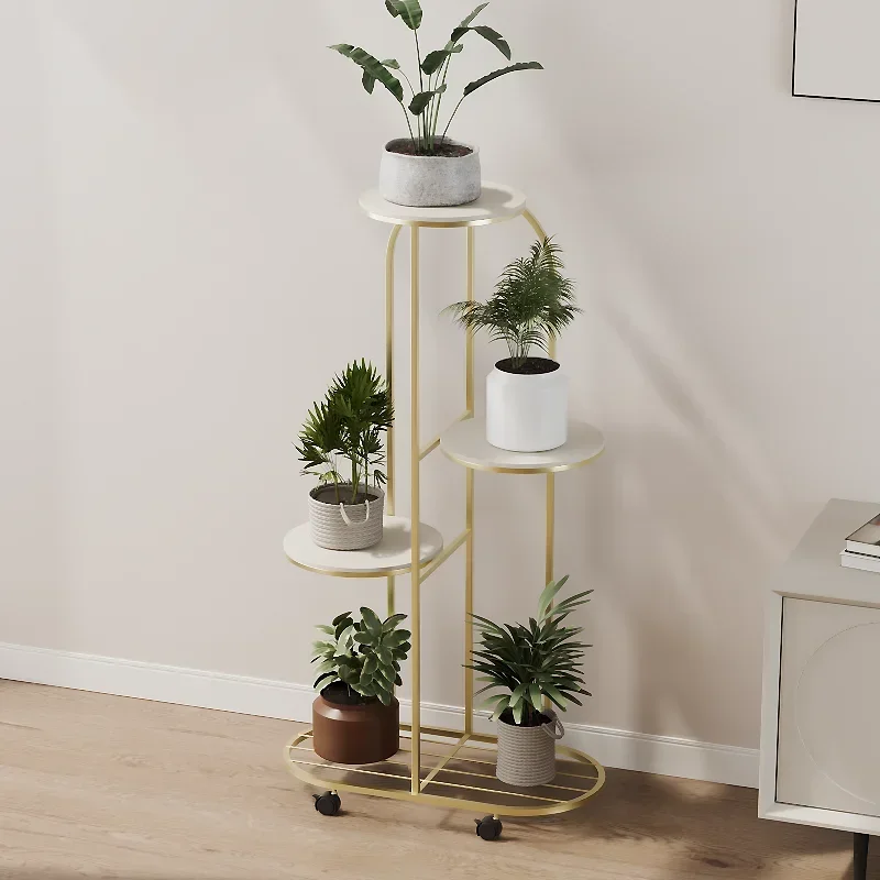 Étagère à fleurs simple et moderne à plusieurs étages pour le salon, étagères de sol pour les fleurs, décoration intérieure, salon