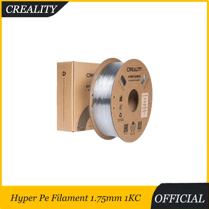 Creality Hyper PC 3D Printer Filament 1.75mm 1KG Transparent Rigid High Heat Resistant Tough New for All 3D Printers