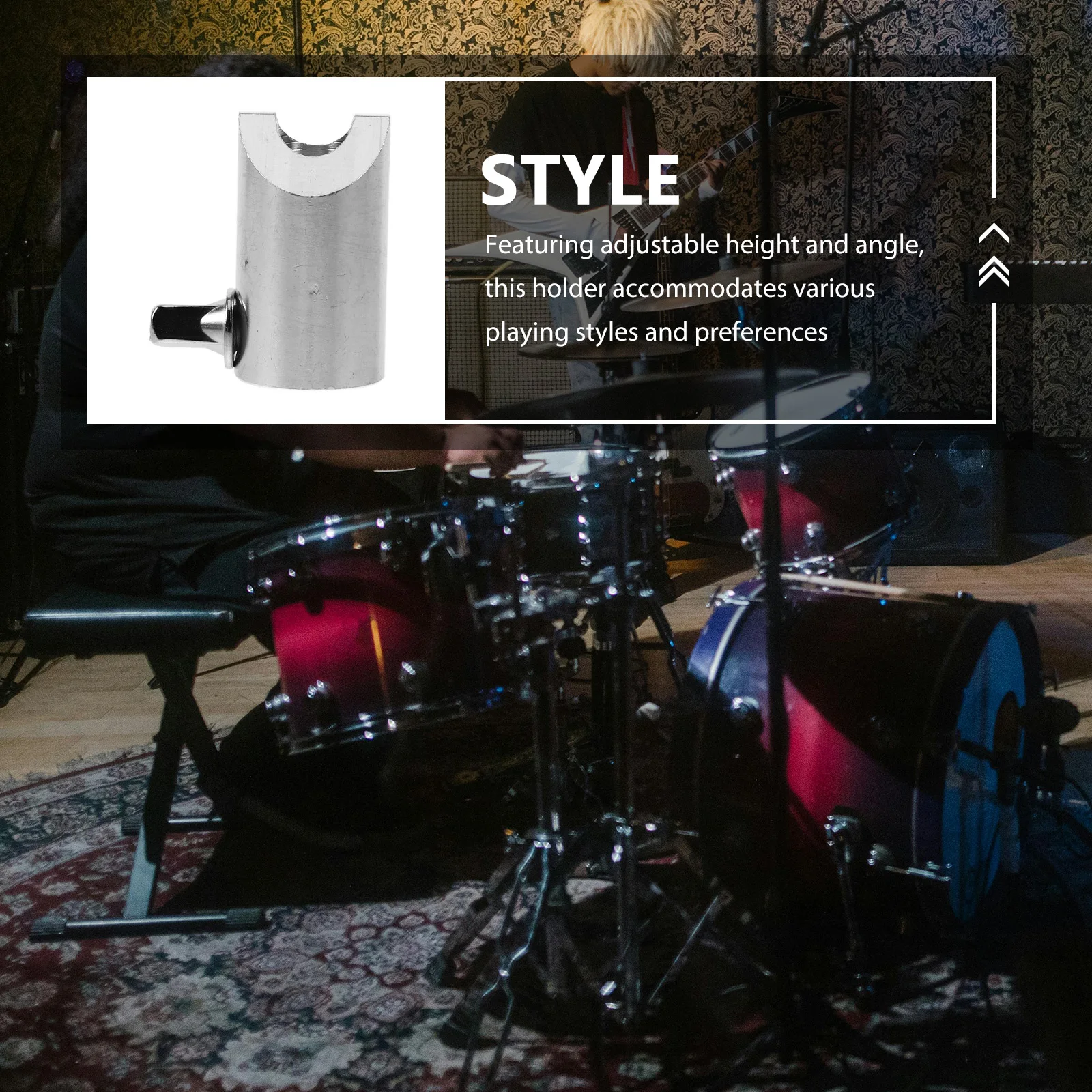 

Drum Hardware Clamp Cymbal Holder Boom Musical Instrument Accessories Bracket Alloy