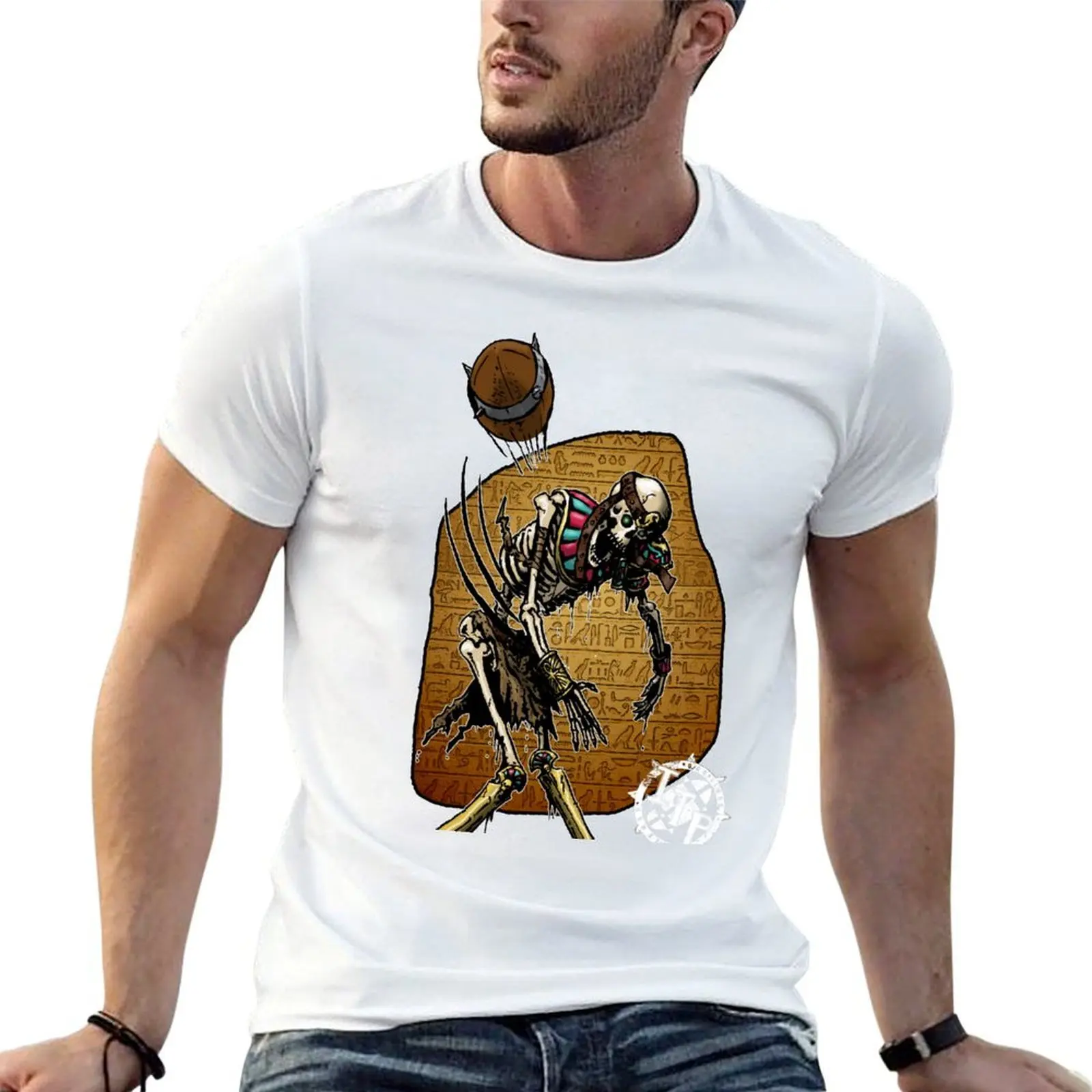 Throwing skelett T-Shirt plain Funny t-shirt t shirt men 100℅ cotton