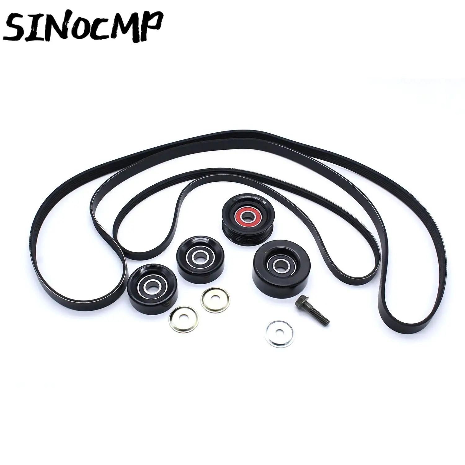 1 комплект натяжного ролика ремня и шкива для двигателей Holden Commodore VT VX VU VY VZ V8 LS1 LS2 GEN3 5.7 6,0 л, компоненты ГРМ, детали